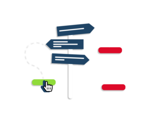 Kundenberatung und SupportOb Inbound oder Outbound, der Decision Maker leitet durch den Entscheidungsbaum zur gewünschten Lösung.