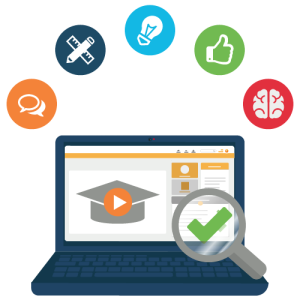 Alle InhalteMit dem Autorensystem sind eigene eLearnings in wenigen Schritten erstellt. SCORM-fähige Inhalte werden hochgeladen. Externe Ressourcen lassen sich als iFrame oder Link einbinden.