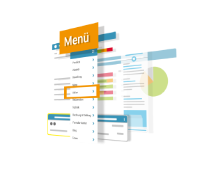 Das MenüEin übersichtliches, schnell erfassbares, responsives Menü ist die Grundlage intuitiver und schneller Navigation.