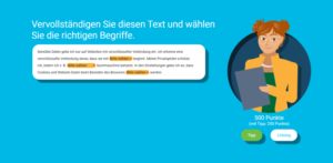 Fragentyp Lückentext im eLearning