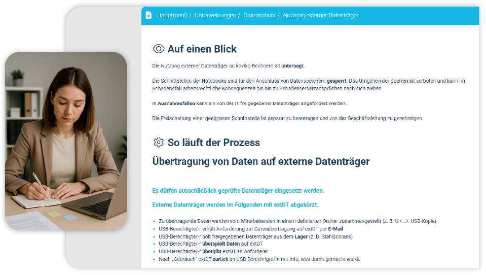 Redaktionelle Services: Beispiel für aufbereitete Unternehmensinformationen